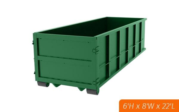 we offer flexible rental options for our thirty yard dumpsters